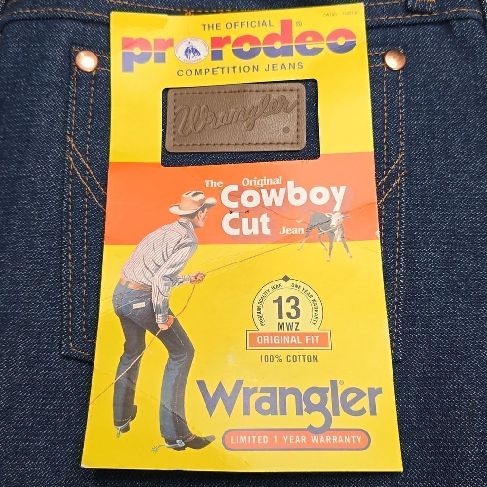 608 NWT Wrangler Cowboy Cut Original Fit Jean Size 32×30 - Picture 6 of 8